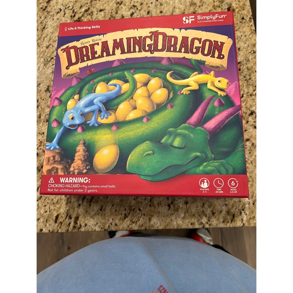 SimplyFun Dreaming Dragon Board Game Reiner Knizia Family Skill Game 2-4 Players